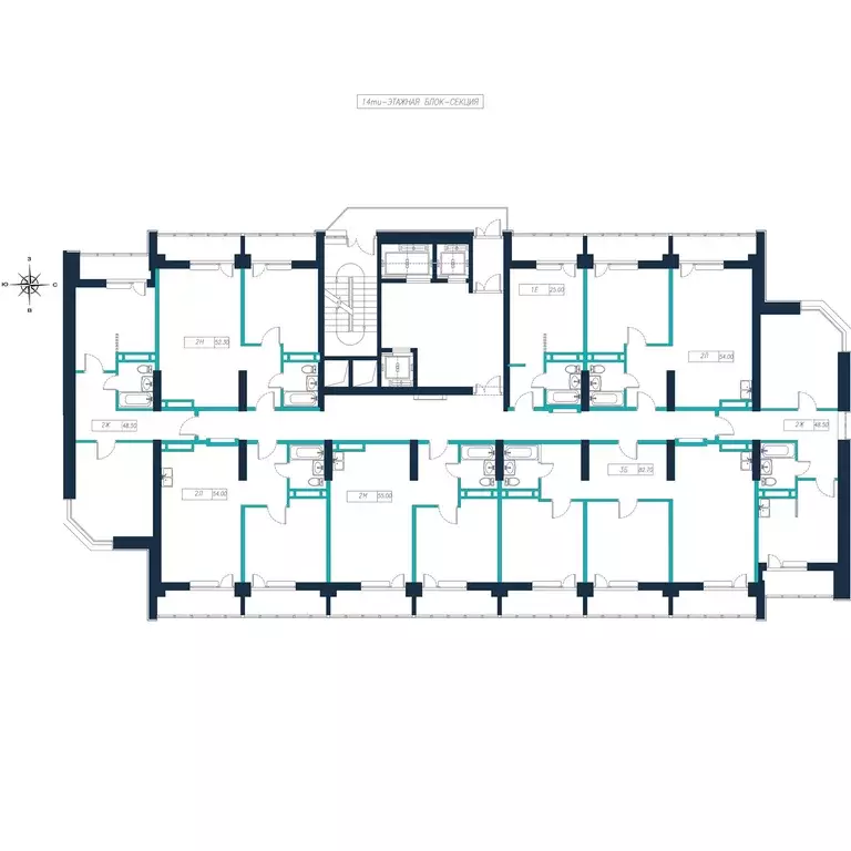 2-к кв. Приморский край, Владивосток ул. Нейбута, 135блок-ск4 (54.0 м) - Фото 2