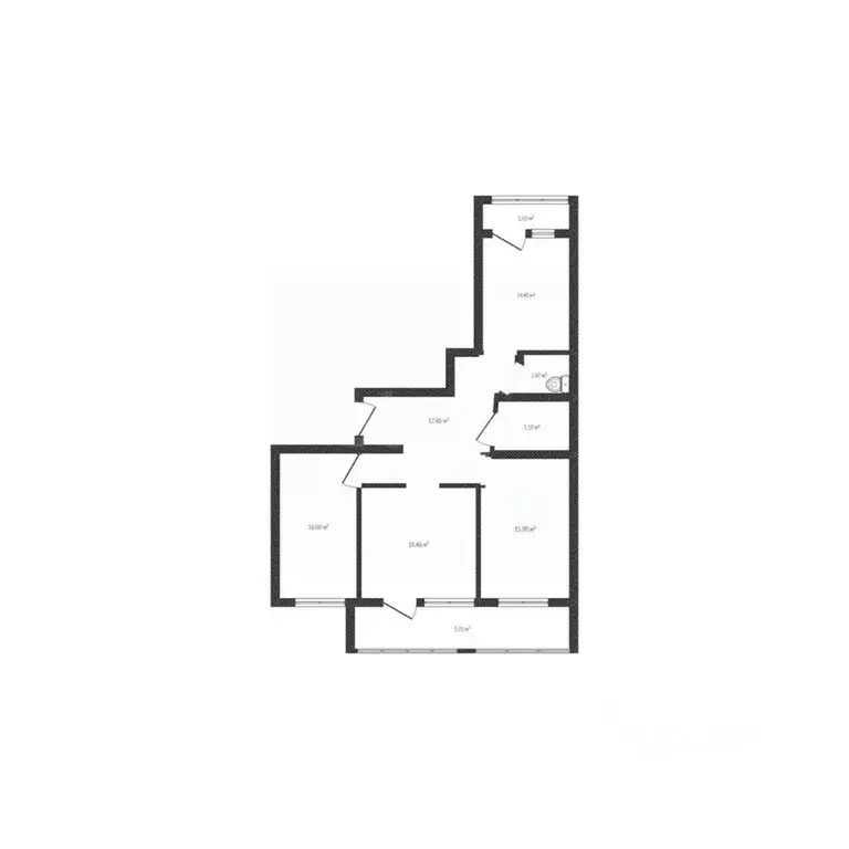 3-к кв. Брянская область, Брянск ул. Костычева, 68 (89.6 м) - Фото 1