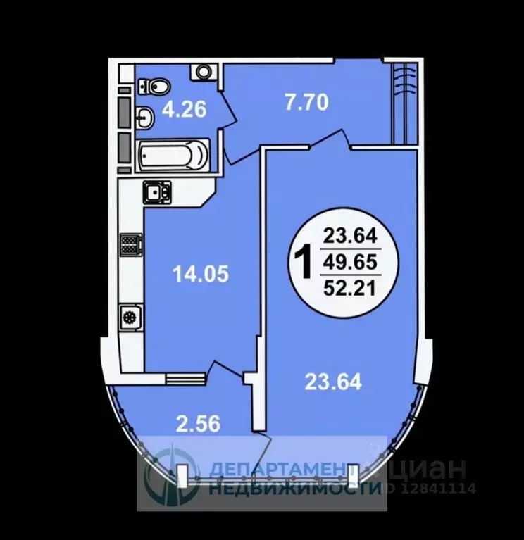 1-к кв. Краснодарский край, Краснодар ул. Шоссе Нефтяников, 18к4 (53.0 ... - Фото 1