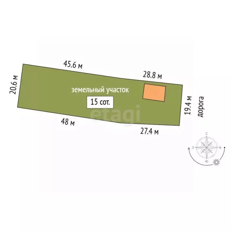 Дом в Крым, Белогорский район, с. Зыбины ул. Мичурина, 5 (58 м) - Фото 1