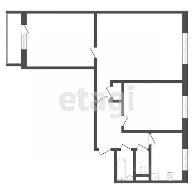 3-к кв. Москва Профсоюзная ул., 140К3 (62.0 м) - Фото 1