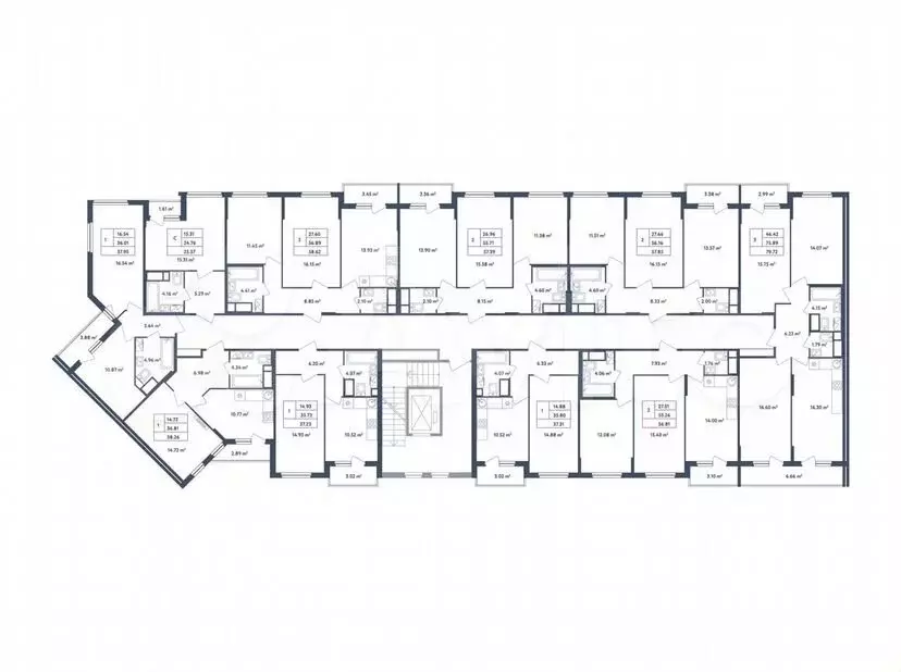 3-к. квартира, 78,7м, 4/4эт. - Фото 1