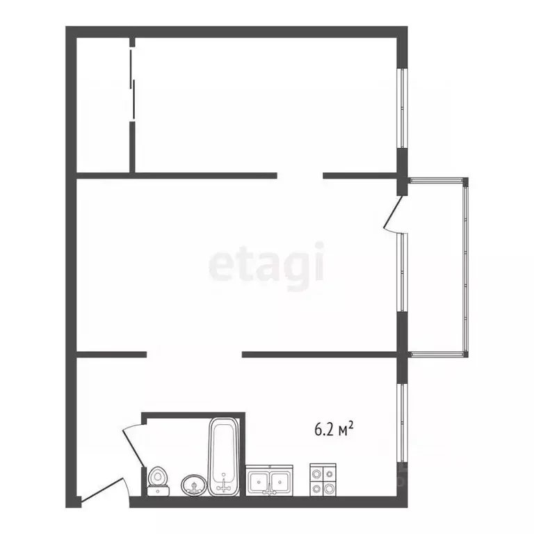 2-к кв. Санкт-Петербург Гранитная ул., 60 (45.9 м) - Фото 1