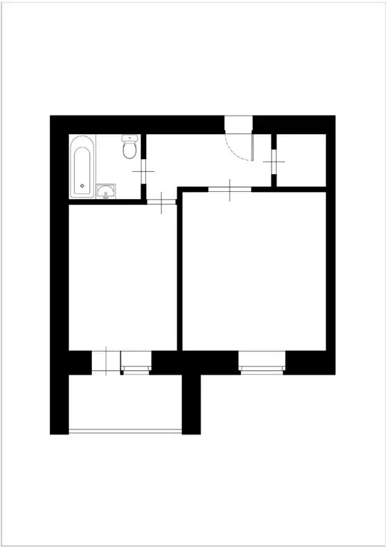 1-к кв. Воронежская область, Воронеж ул. МОПРА, 2А (47.0 м) - Фото 2