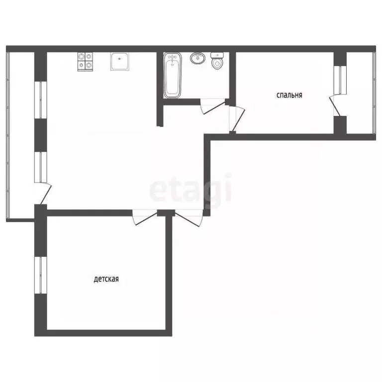 2-к кв. Тюменская область, Тюмень Кремлевская ул., 112к1 (84.2 м) - Фото 1