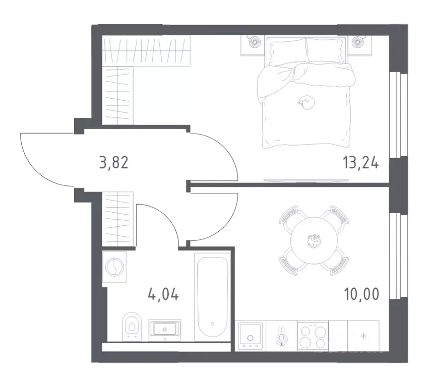 1-к кв. Башкортостан, Уфа ул. Минигали Губайдуллина, 8к9 (31.1 м) - Фото 0