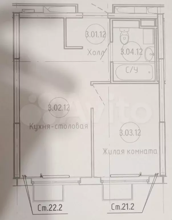 Квартира-студия, 31,8 м, 33/33 эт. - Фото 0