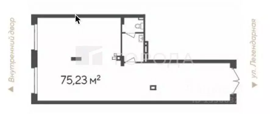 Офис в Новосибирская область, Новосибирск Кедровая ул., 79 (75 м) - Фото 2
