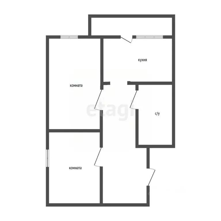 2-к кв. Бурятия, Улан-Удэ 112-й мкр, 32 (46.9 м) - Фото 1