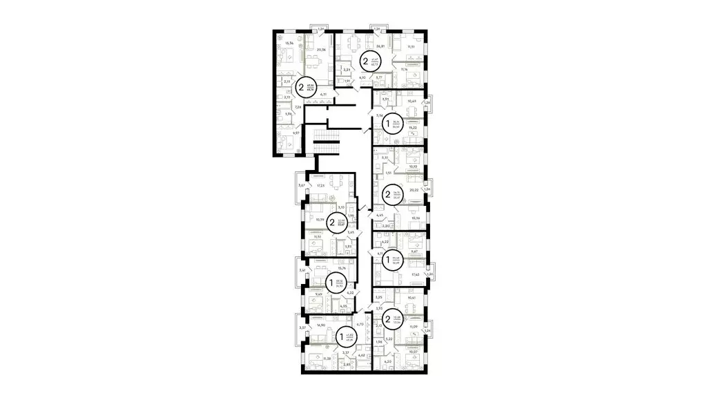 2-комнатная квартира: Тюмень, улица Александра Звягина (62.73 м) - Фото 1