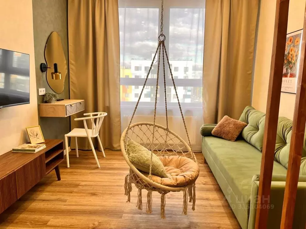 1-к кв. Ленинградская область, Гатчина Пушкинское ш., 1 (44.0 м) - Фото 1