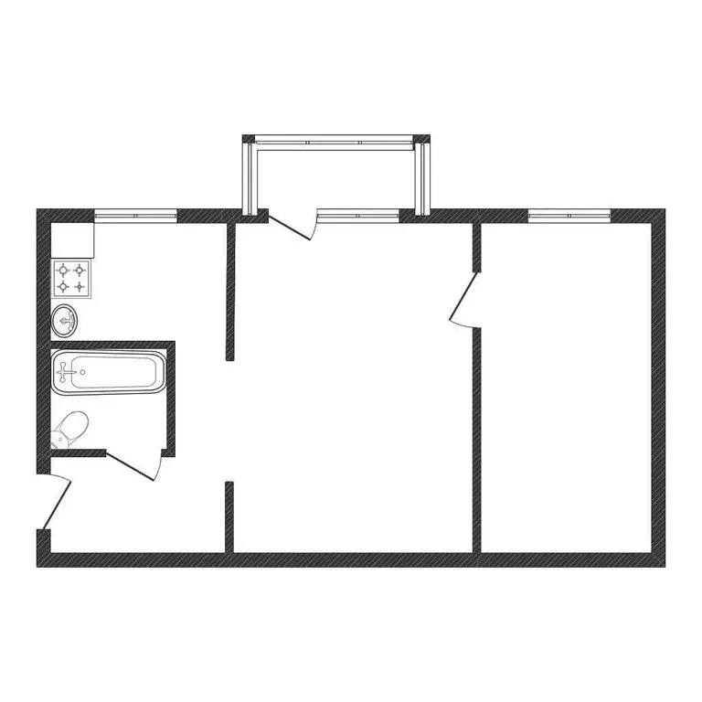 2-комнатная квартира: Мыски, улица Ленина, 3 (42.5 м) - Фото 1
