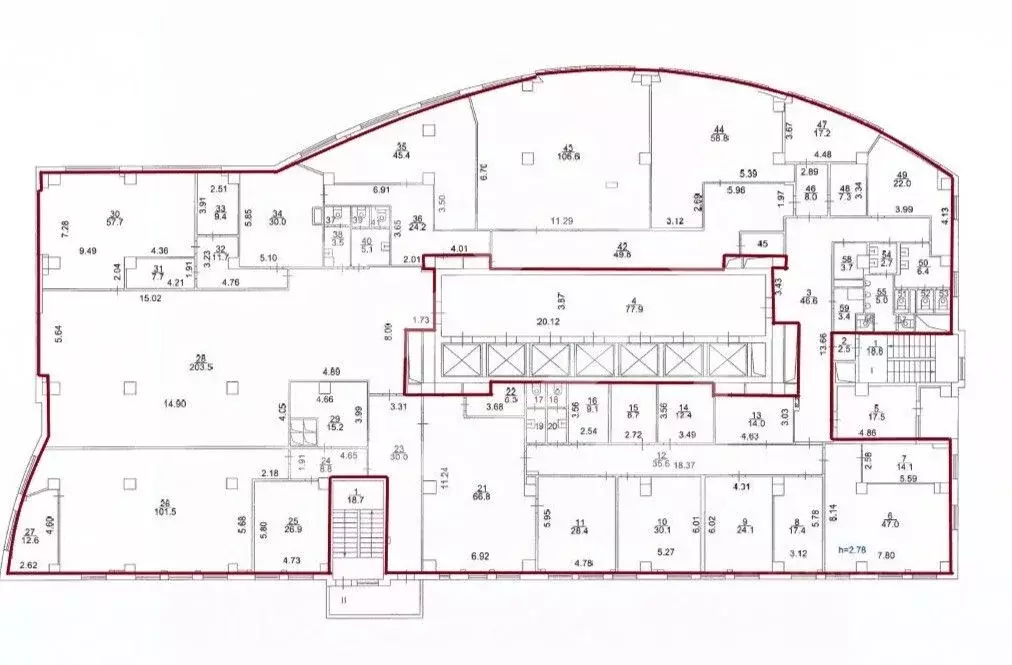 Помещение свободного назначения в Москва ул. Ивана Франко, 8 (1589 м) - Фото 2
