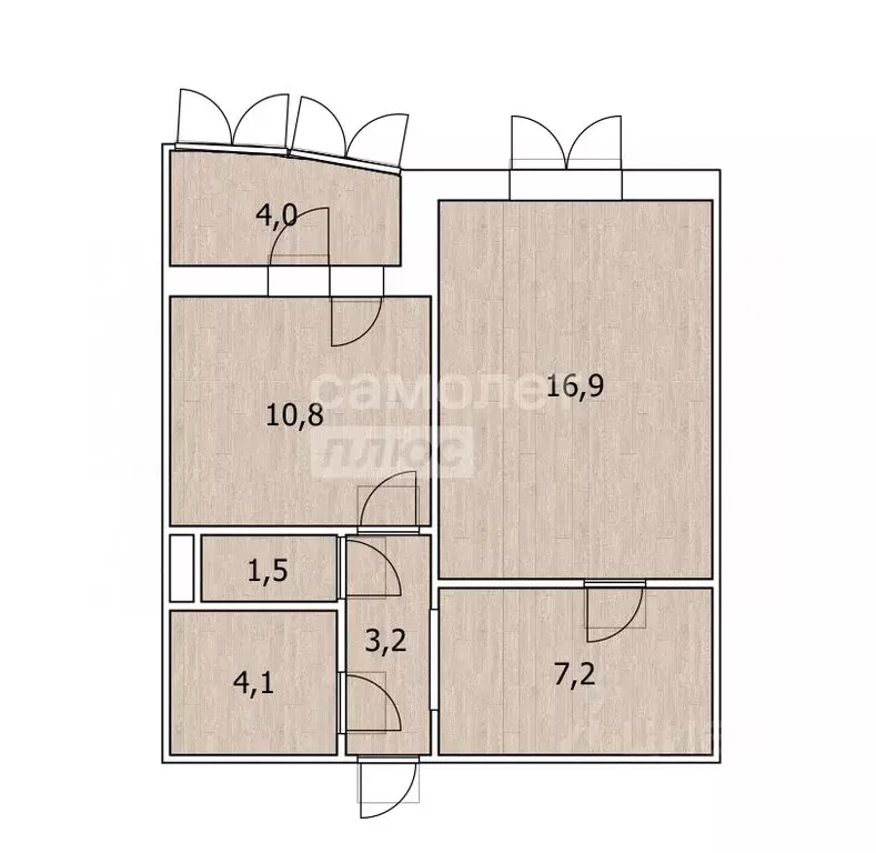 1-к кв. Тюменская область, Тюмень Широтная ул., 185 (43.7 м) - Фото 2