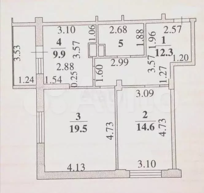 2-к. квартира, 61 м, 8/21 эт. - Фото 0