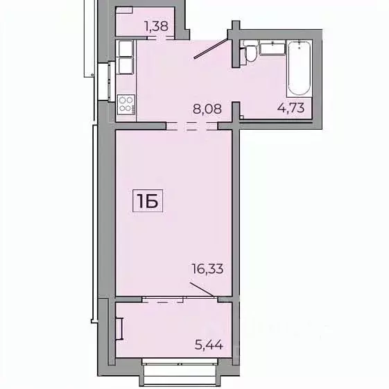 1-к кв. Иркутская область, Иркутск Байкальская ул., 89 (45.7 м) - Фото 0