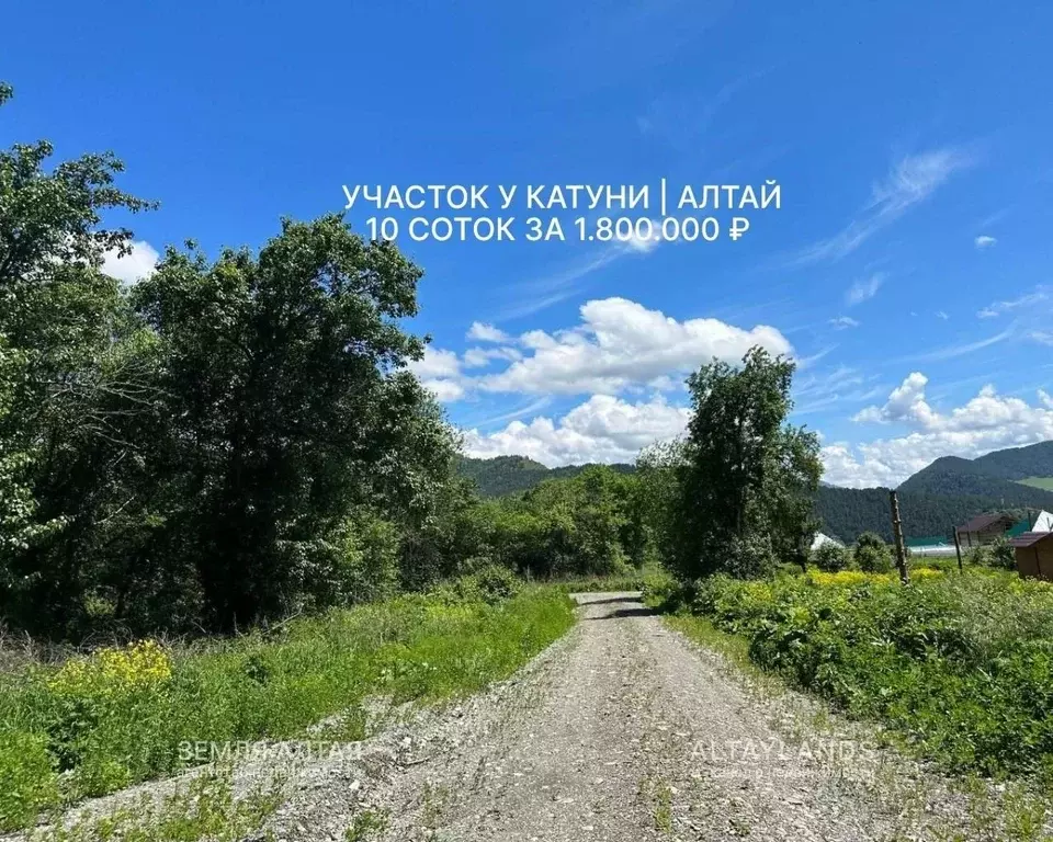 Участок в Алтай, Чемальский район, Радуга Жизни СНТ  (10.0 сот.) - Фото 1