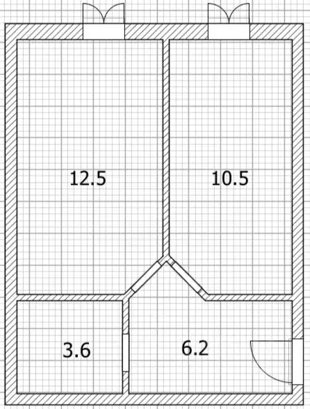 Студия Оренбургская область, Оренбург ул. Ходакова, 64 (26.9 м) - Фото 2