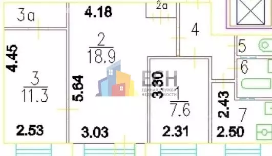 3-комнатная квартира: Москва, проспект Андропова, 40к2 (53.8 м) - Фото 1
