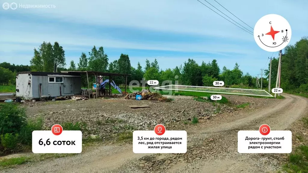 Участок в Хабаровск, садовое товарищество Виктория (13.3 м) - Фото 1