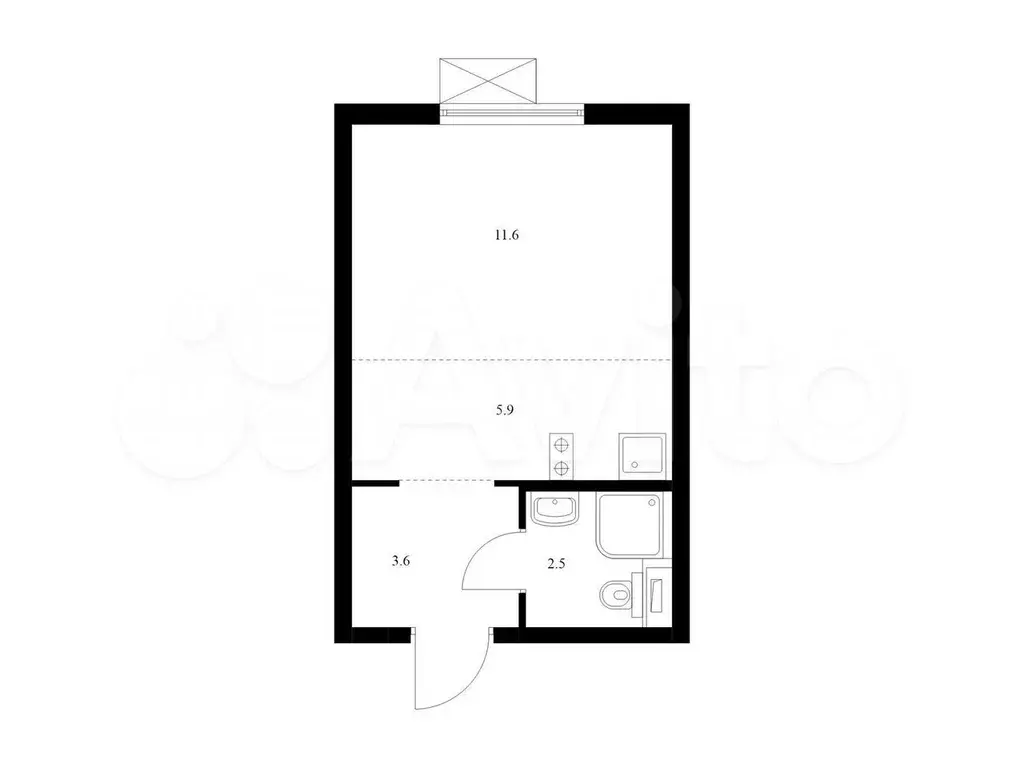 Квартира-студия, 23,6 м, 29/33 эт. - Фото 0