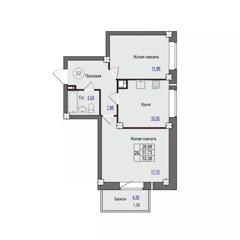 2-к кв. Псковская область, Псковский район, Завеличенская волость, д. ... - Фото 1