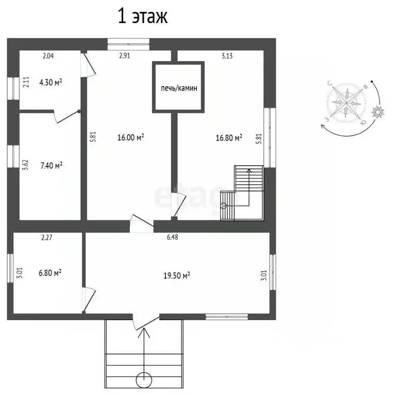 Дом в Тюменская область, Тюмень Территория СОСН Русское Поле,  (71 м) - Фото 2