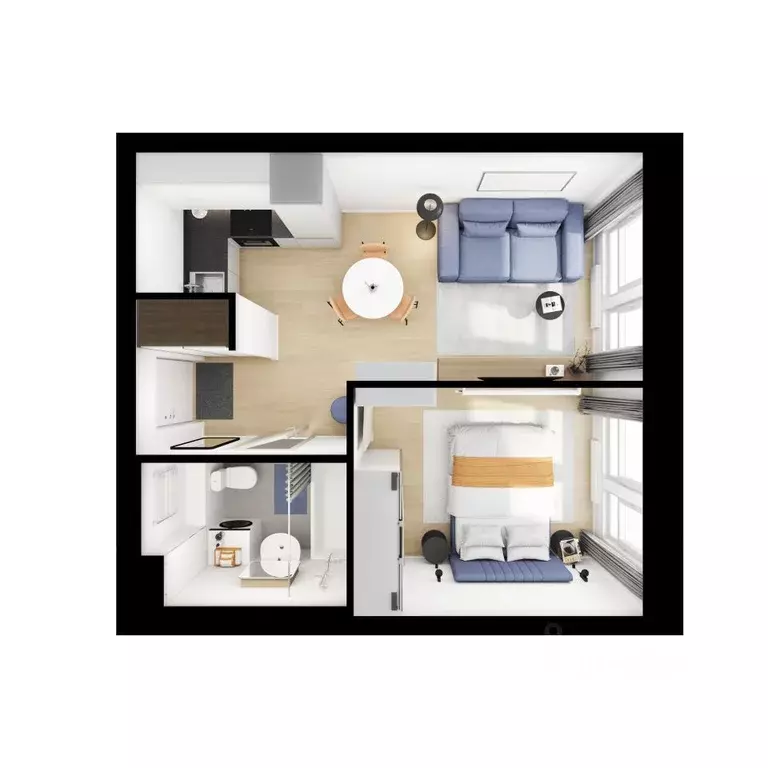 1-к кв. Московская область, Котельники Парковый мкр, Белая Дача Парк ... - Фото 2