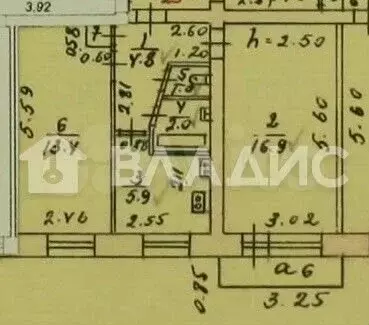 2-к. квартира, 44,4 м, 2/5 эт. - Фото 1