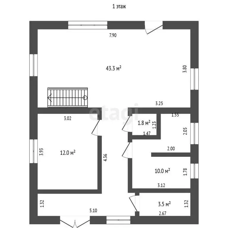 Дом в посёлок Тургояк, Карабашская улица (134.4 м) - Фото 1