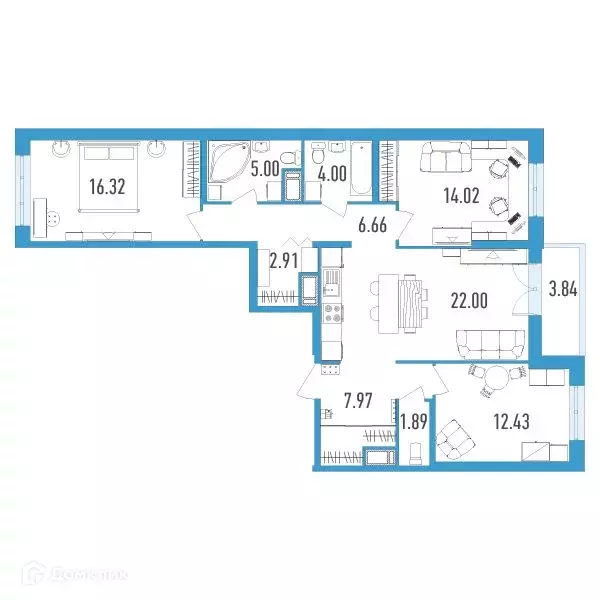 Продаётся 3-к квартира, 95 м - Фото 0