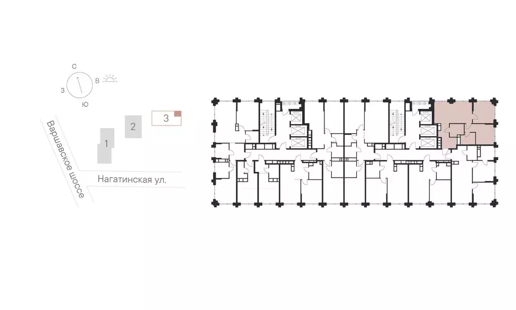 2-комнатная квартира: Москва, Нагатинская улица, к3вл1 (58.8 м) - Фото 1