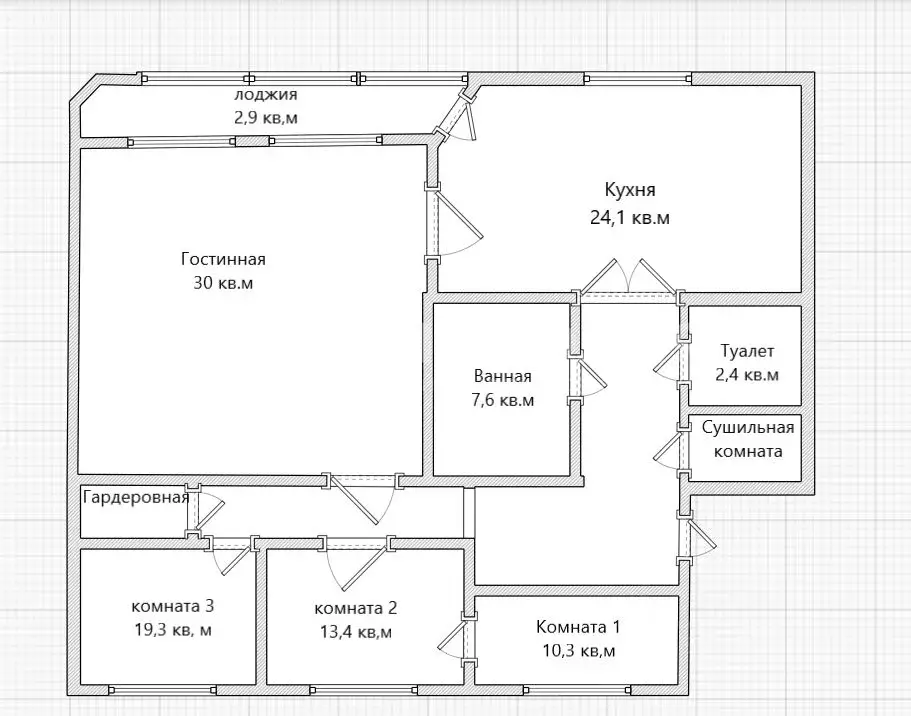 4-к кв. Амурская область, Белогорск Вольный пер., 9 (128.9 м) - Фото 2
