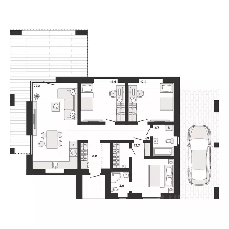 Дом в Челябинская область, Сосновский муниципальный округ, с. Большие ... - Фото 1