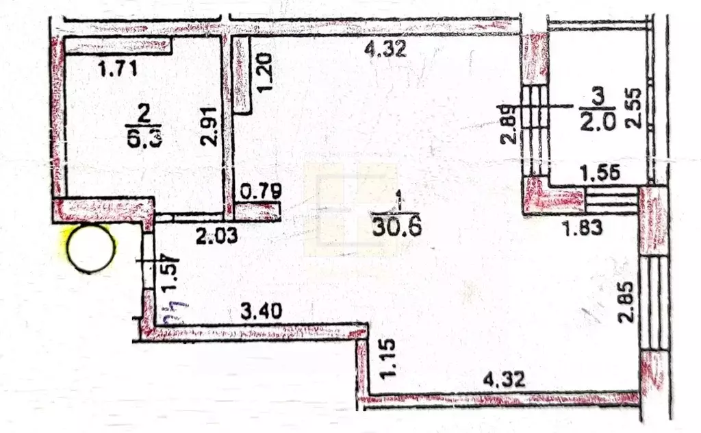 1-к кв. Омская область, Омск бул. М.М. Кузьмина, 23 (36.9 м) - Фото 2