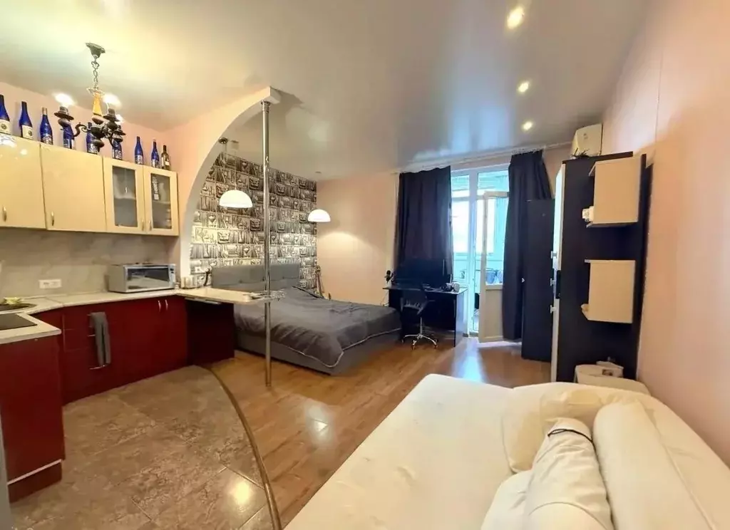 Студия Краснодарский край, Сочи Виноградная ул., 22/1Б (35.0 м) - Фото 1
