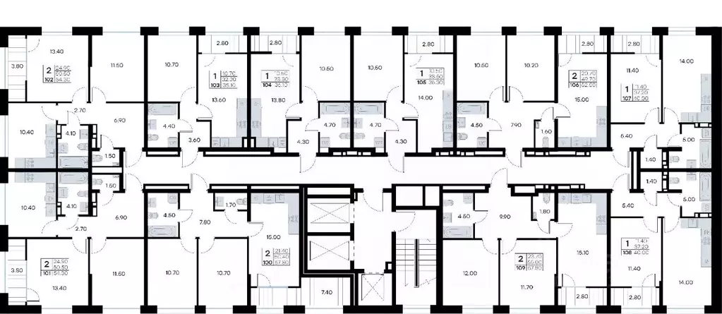 2-к кв. Приморский край, Владивосток ул. Нейбута, 135 (54.3 м) - Фото 0