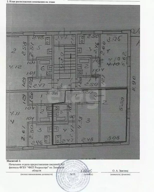 2-к кв. Липецкая область, Липецк ул. Циолковского, 12/1 (42.9 м) - Фото 2
