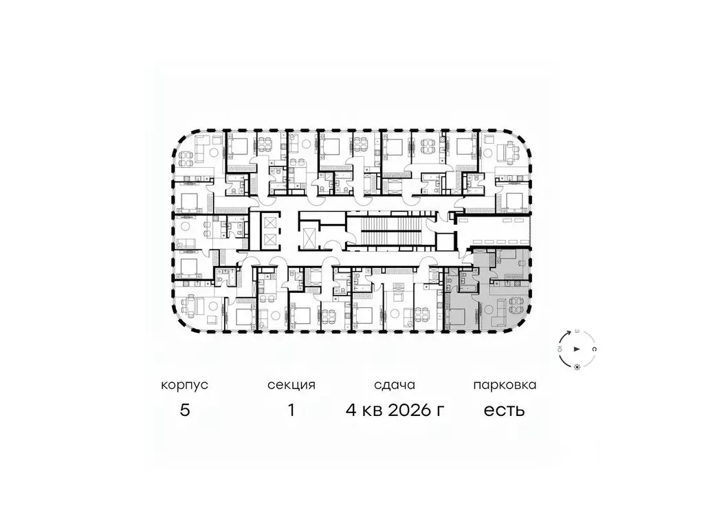 3-к кв. Москва Левел Нижегородская жилой комплекс (63.5 м) - Фото 1