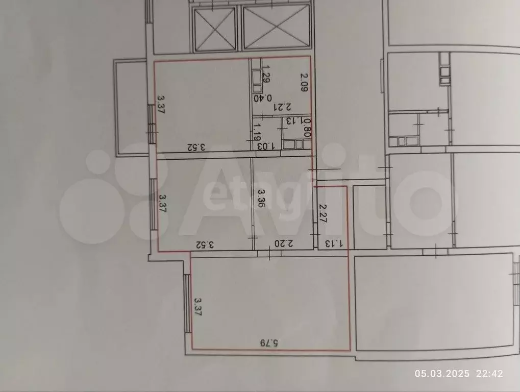 2-к. квартира, 59,5 м, 5/16 эт. - Фото 0