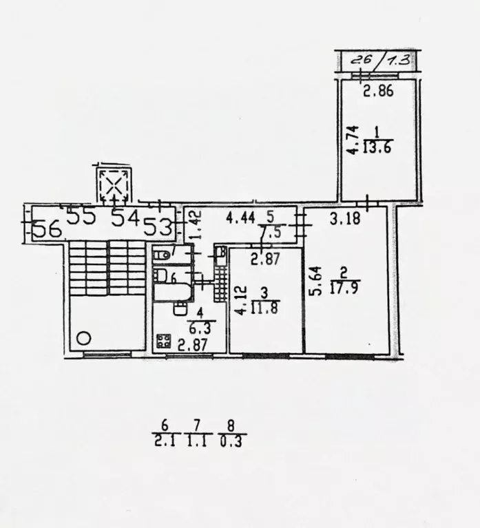 3-к кв. санкт-петербург тимуровская ул, 15к1 (60.6 м) - Фото 0