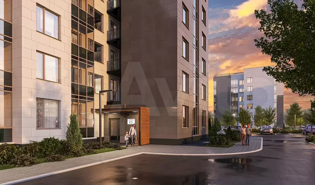 2-к. квартира, 43,7 м, 6/6 эт. - Фото 1