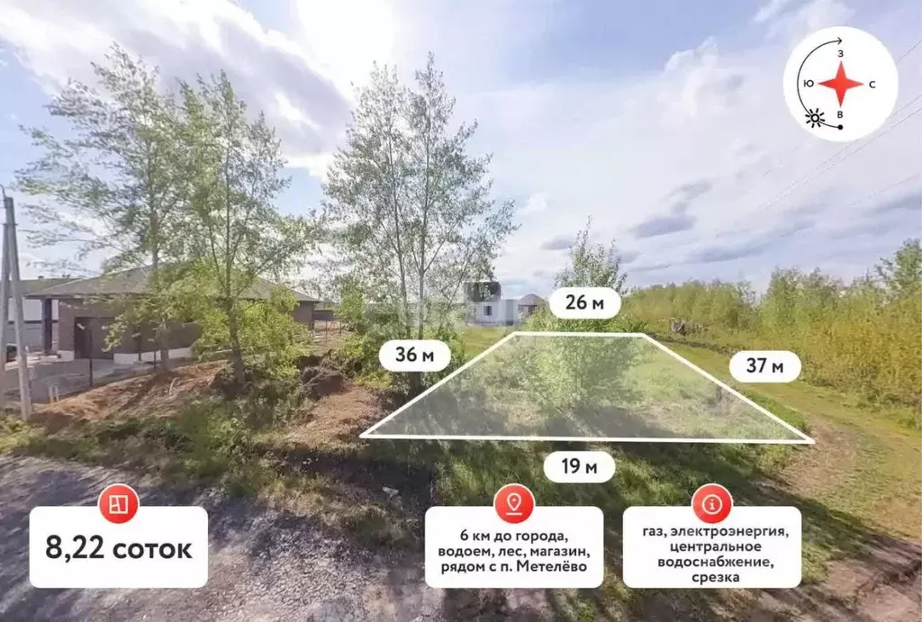 Участок в Тюменская область, Тюмень Лето-Парк кп,  (8.0 сот.) - Фото 0