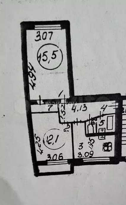 2-к. квартира, 44 м, 2/5 эт. - Фото 0