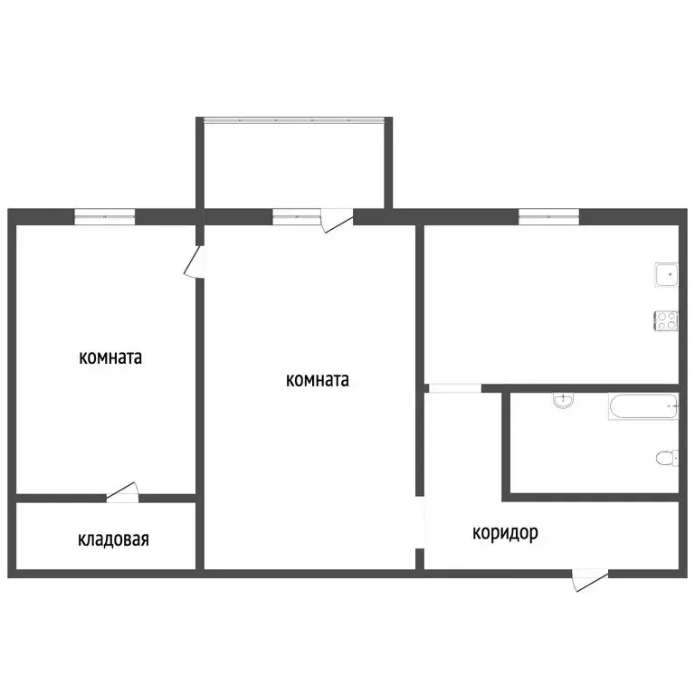2-комнатная квартира: Челябинск, 3-я Арзамасская улица, 11 (42 м) - Фото 0