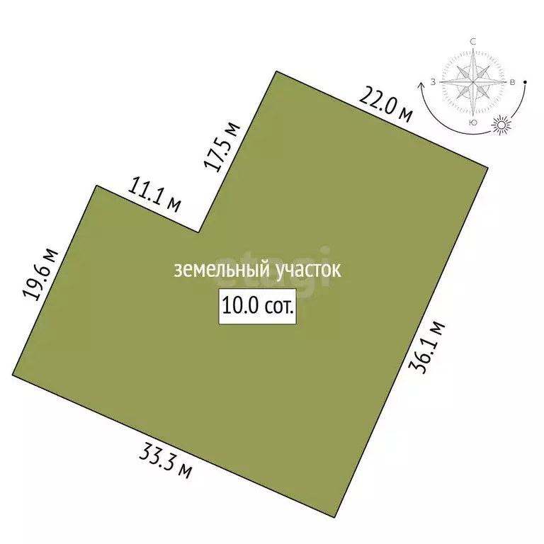 Участок в Оржицкое сельское поселение, СНТ Елагино (10.04 м) - Фото 1