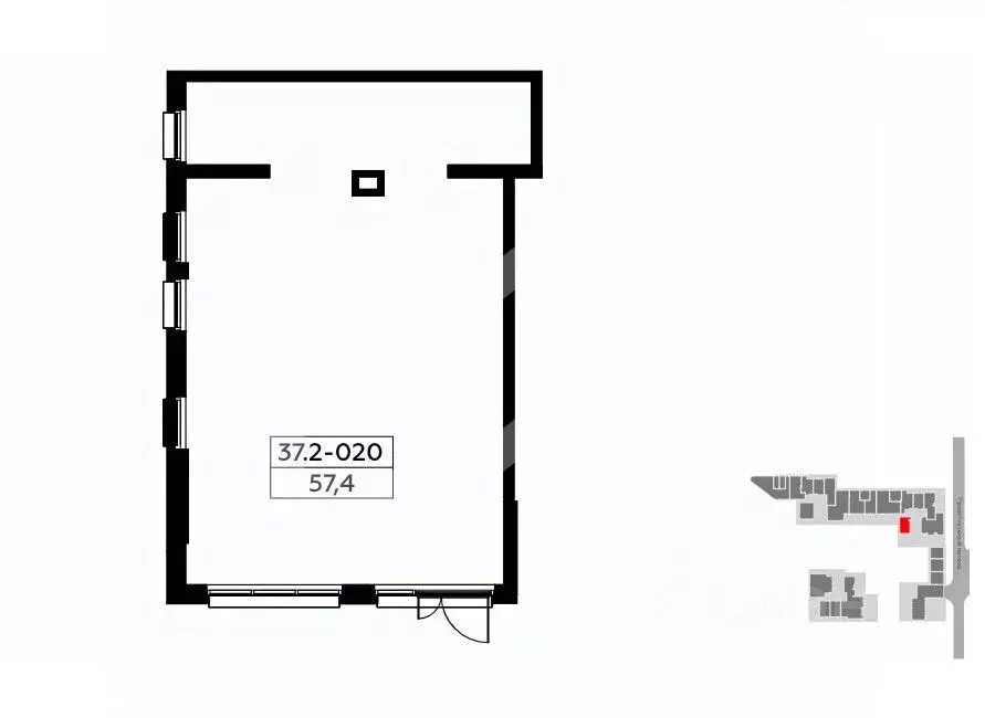 Торговая площадь в Москва № 167 кв-л,  (57 м) - Фото 2