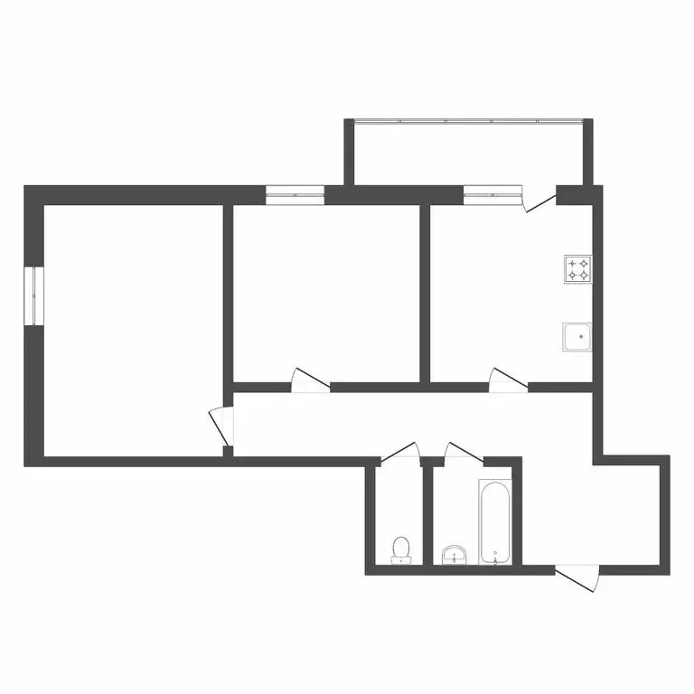 2-комнатная квартира: Тюмень, Таврическая улица, 9к2 (65 м) - Фото 0