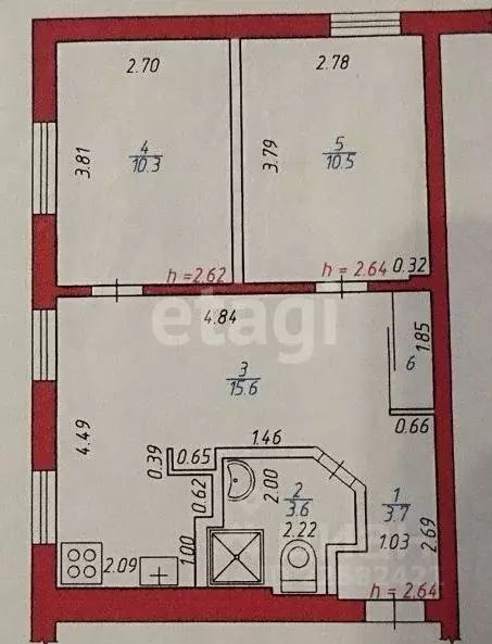 3-к кв. Удмуртия, Ижевск Советская ул., 2 (45.4 м) - Фото 2