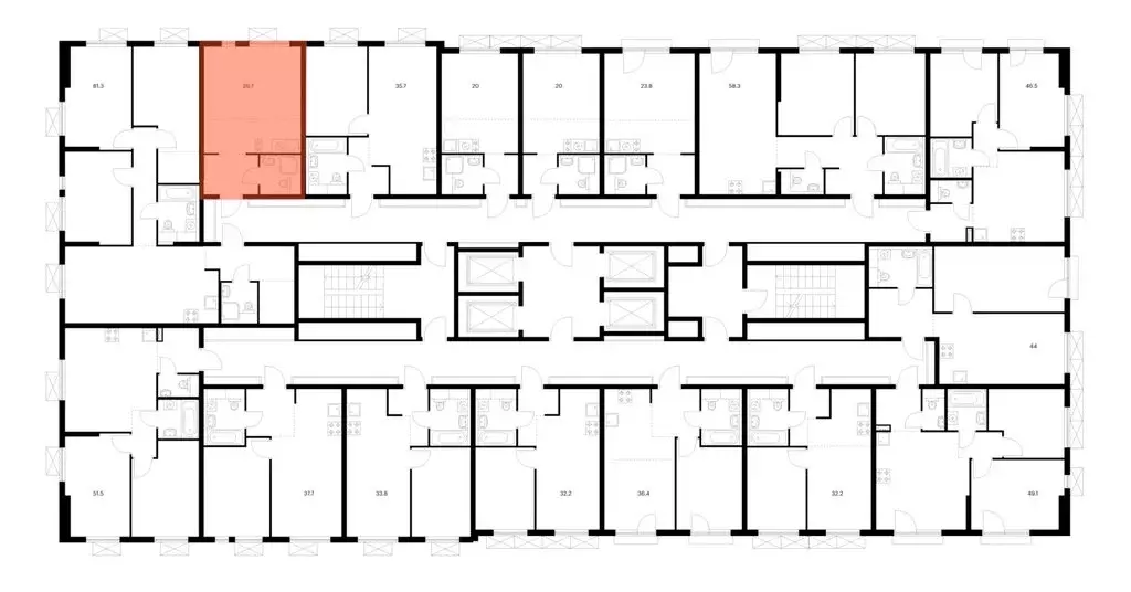 Квартира-студия: Мытищи, жилой комплекс Яуза Парк, к5 (26.7 м) - Фото 1